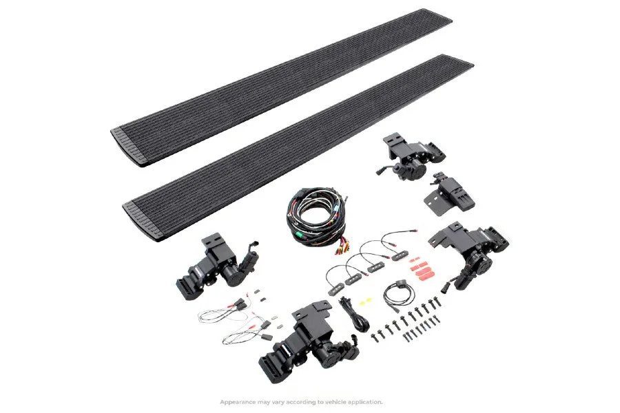 2009-18 Ram 1500 & 2019-23 Ram 1500 Classic Crew Cab Go Rhino E-Board E1 Electric Running Board Kit - Bedliner Coating