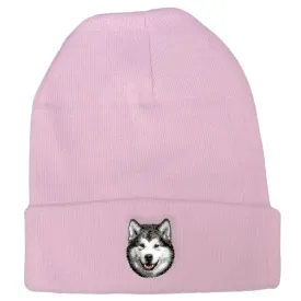 Alaskan Malamute Embroidered Beanies