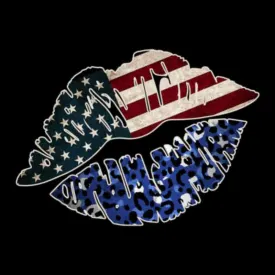 American Flag Lips (DTF Transfer)