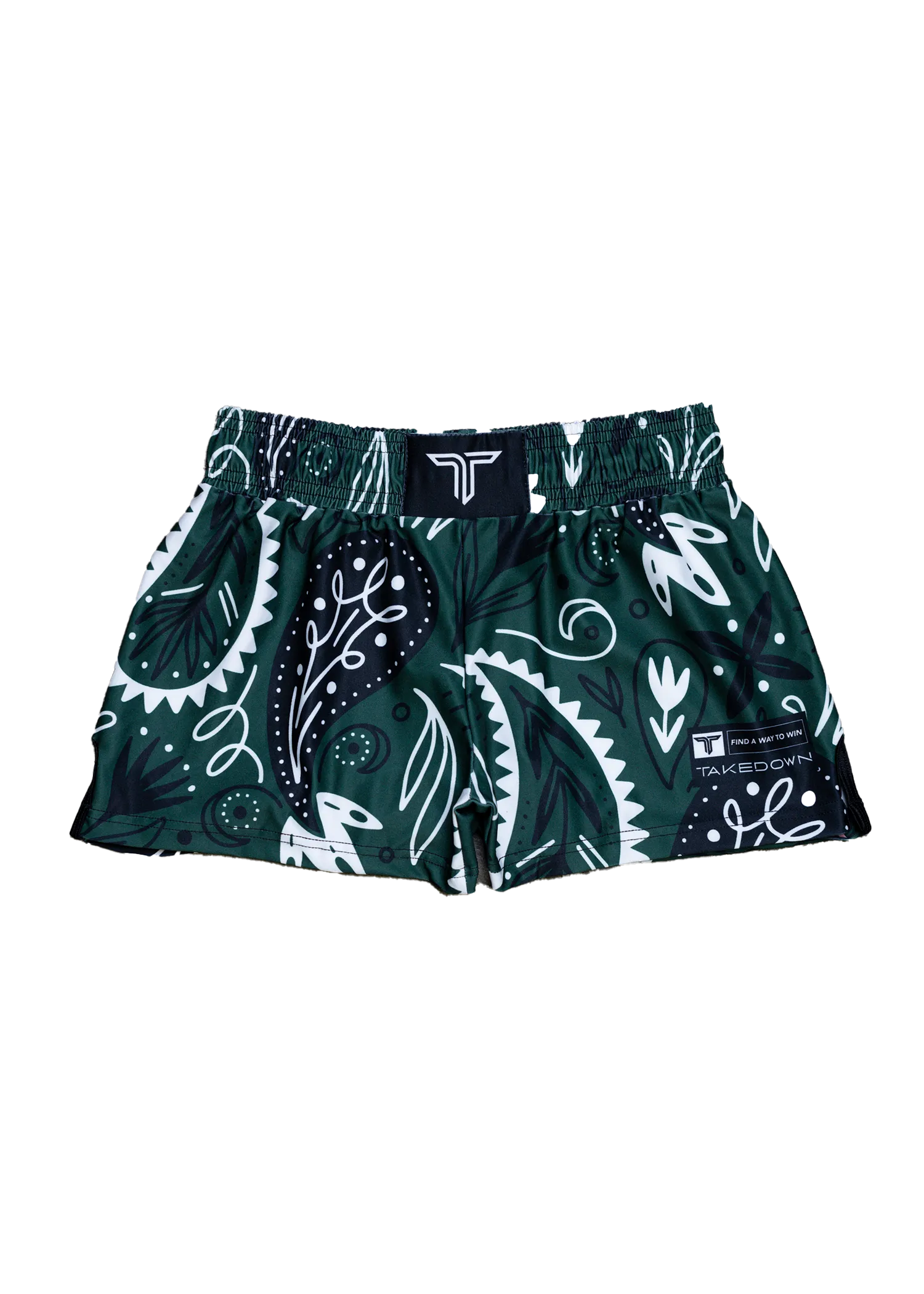 Bandana Women's Fight Shorts (3" Inseam) - Hunter