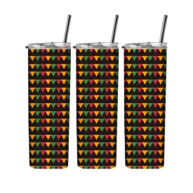 Black history month pre-printed ready to press 20 oz straight tumbler wrap