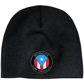 Boricua Con Orgullo 100% Acrylic Beanie