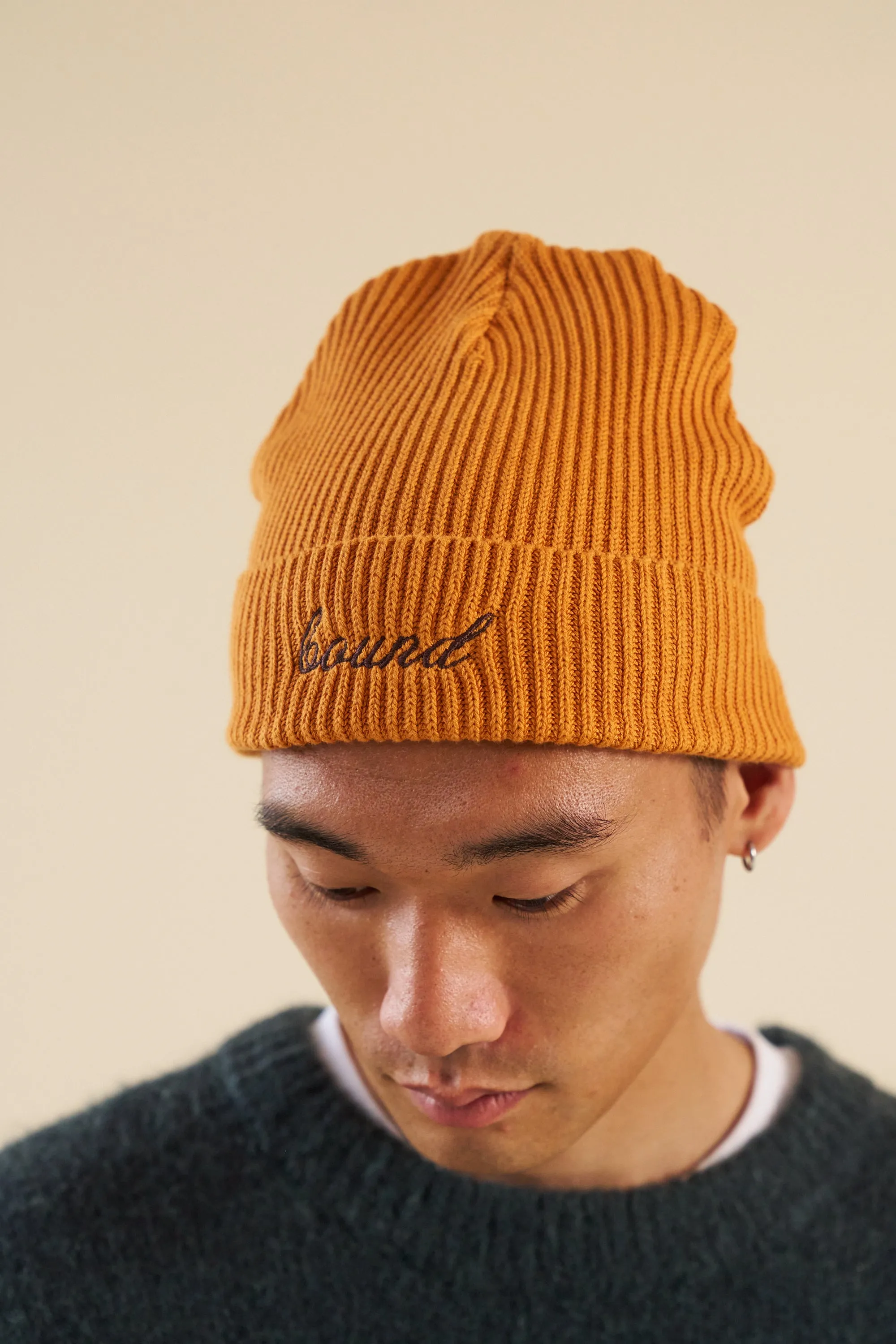 bound 'Farnley' Fisherman Ribbed Organic Beanie