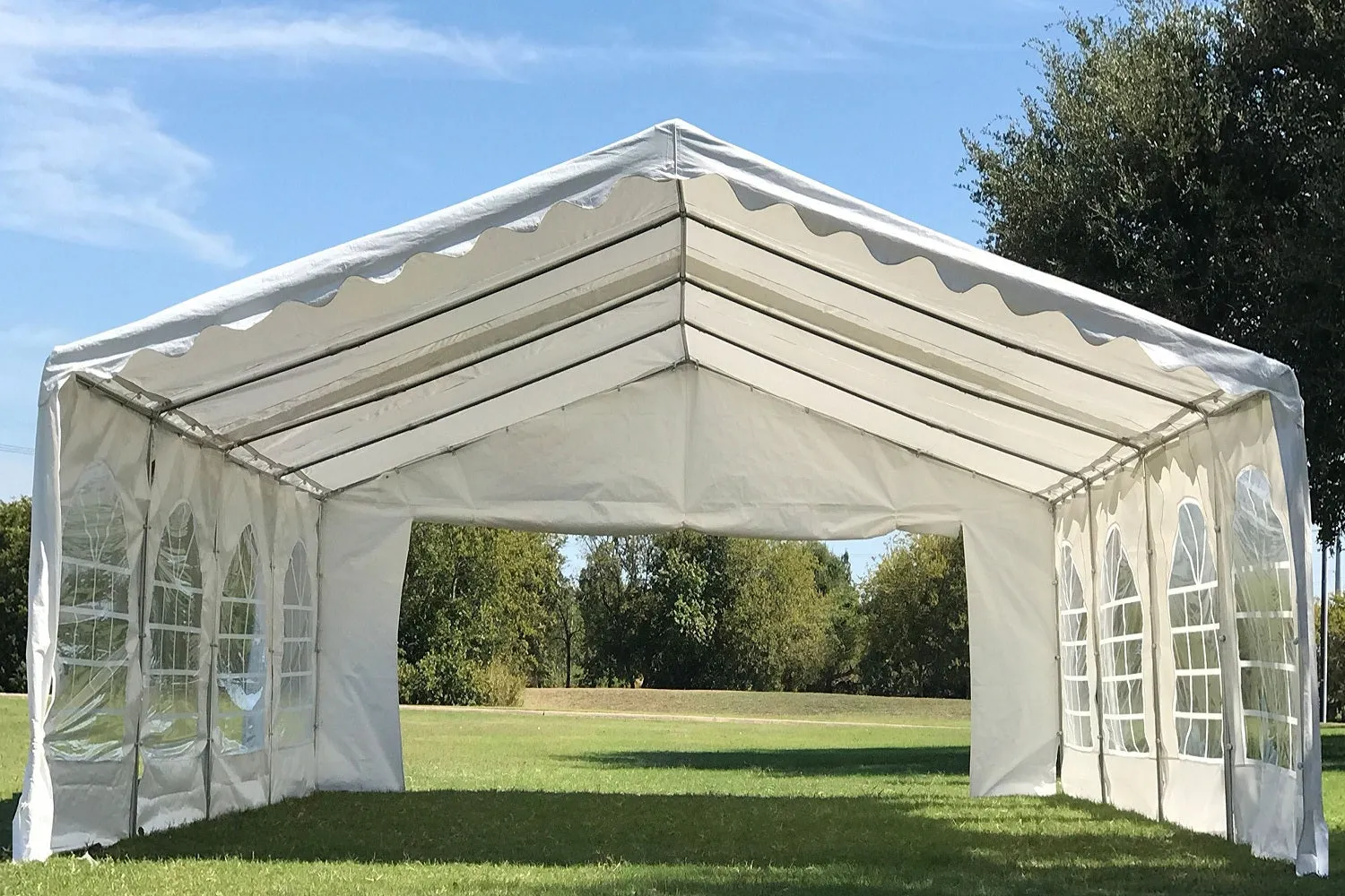 Budget PE Party Tent 26'x16' with Waterproof Top