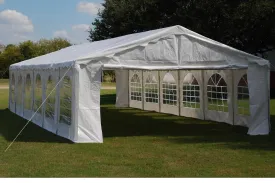 Budget PE Party Tent 40'x16' with Waterproof Top