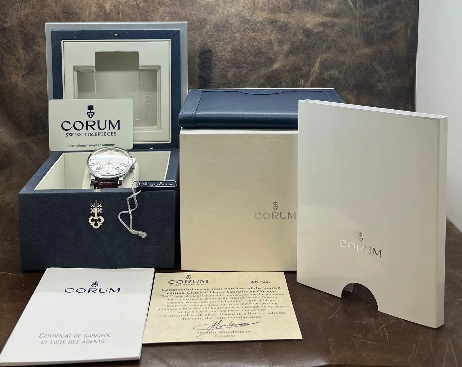 Corum Classic Jump Hour 154.201.20 White Dial Automatic Men's Watch