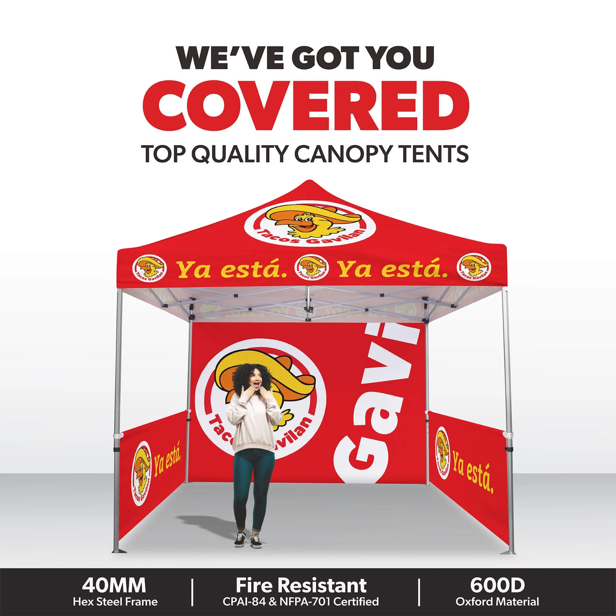 Custom Canopy Tent Everyday Gold Package