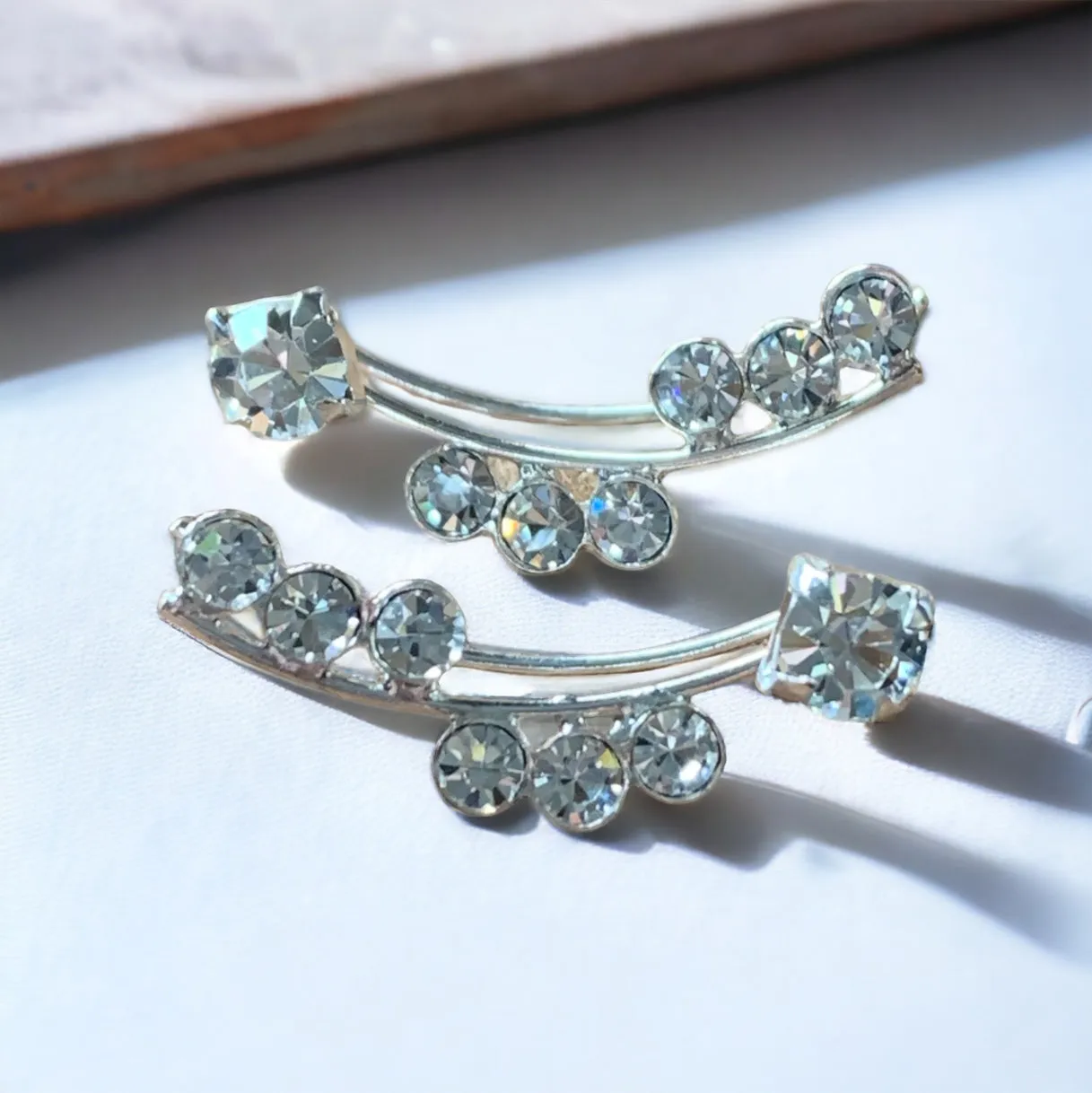 Diamond Gem Climber Earring