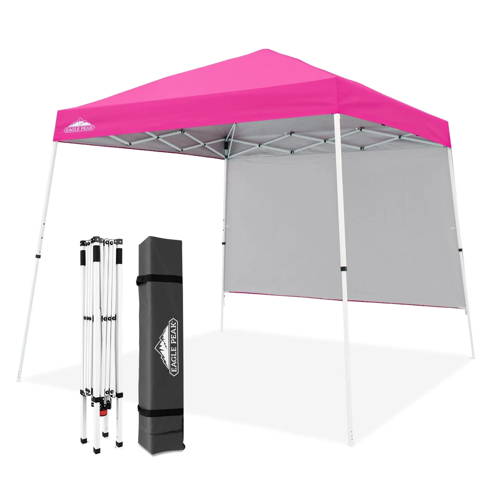 EAGLE PEAK 10x10 Pop Up Canopy Tent with Wall Panel, 10x10 Base 8x8 Top