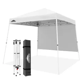 EAGLE PEAK 10x10 Pop Up Canopy Tent with Wall Panel, 10x10 Base 8x8 Top