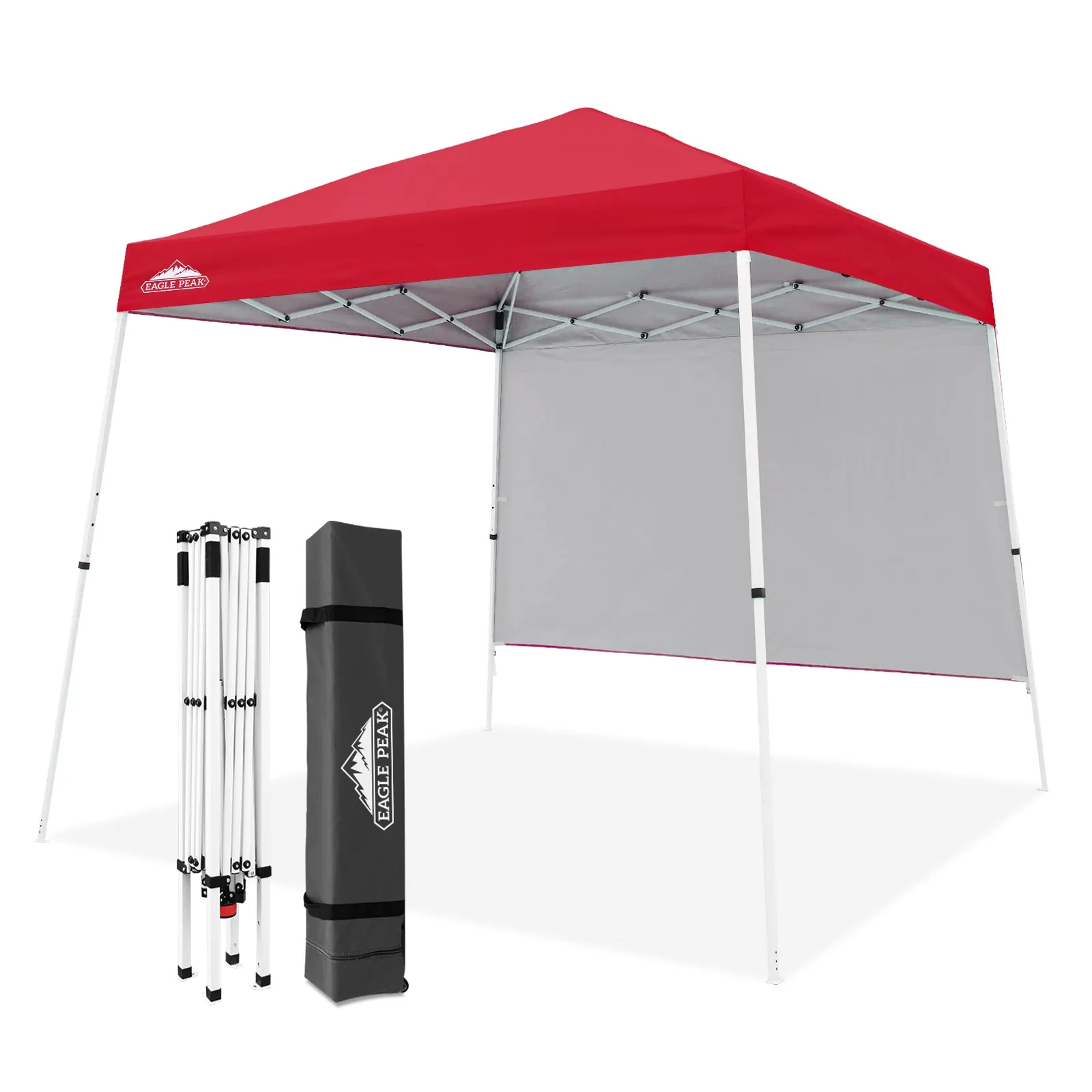 EAGLE PEAK 10x10 Pop Up Canopy Tent with Wall Panel, 10x10 Base 8x8 Top