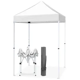 EAGLE PEAK 5x5 Pop Up Canopy Tent Instant Outdoor Canopy Easy Set-up Straight Leg Folding Shelter