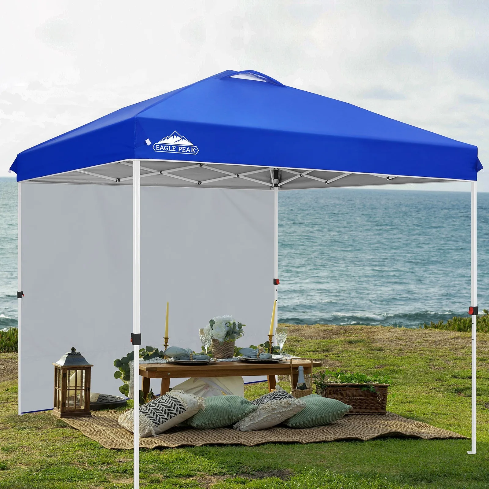 EAGLE PEAK 8x8 Pop Up Straight Leg Canopy with Sidewall