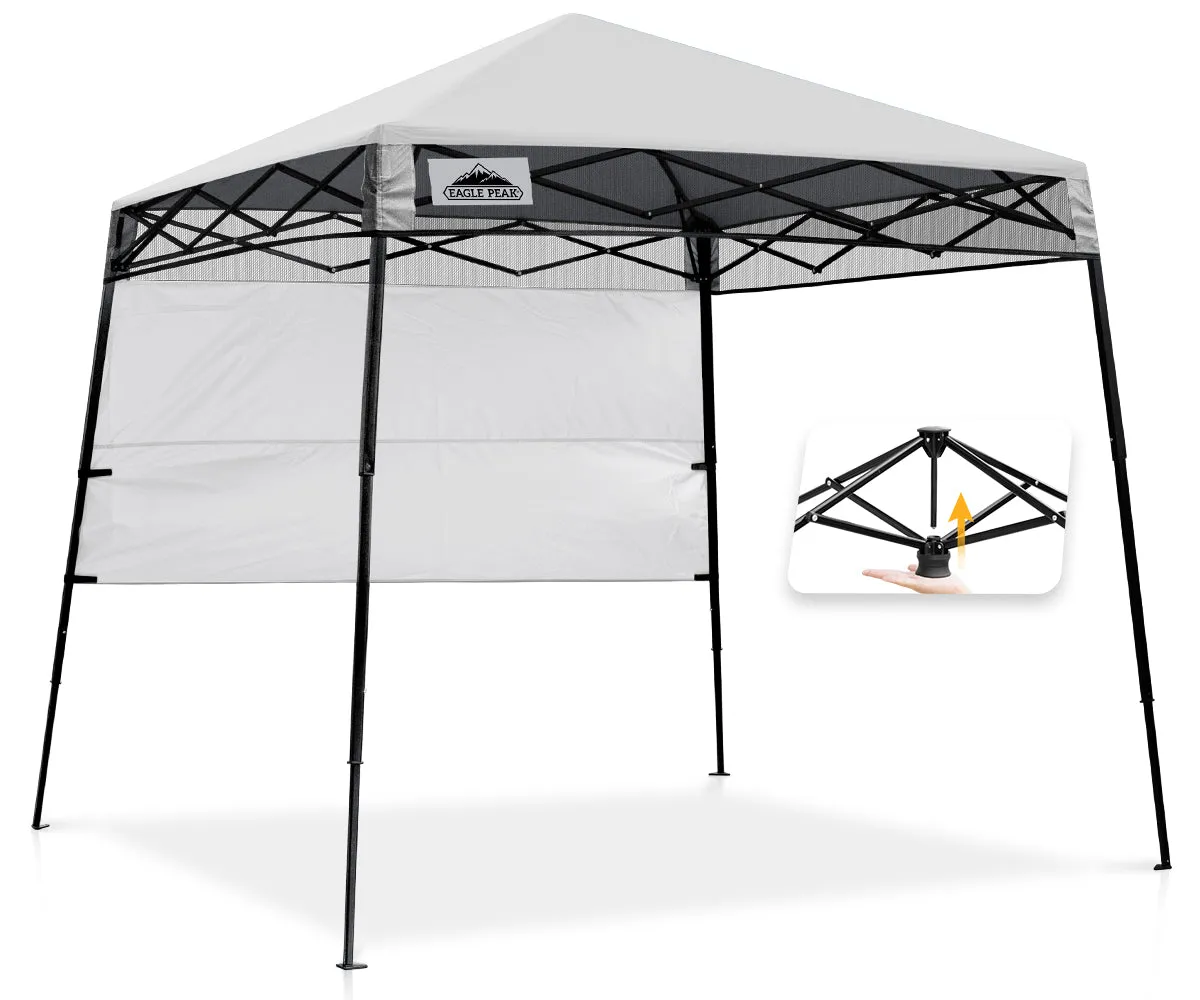 EAGLE PEAK Day Tripper 8x8 Slant Leg Canopy w/ Backpack (36 sqft of Shade)