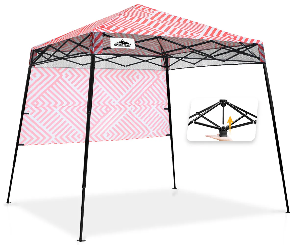 EAGLE PEAK Day Tripper 8x8 Slant Leg Canopy w/ Backpack (36 sqft of Shade)