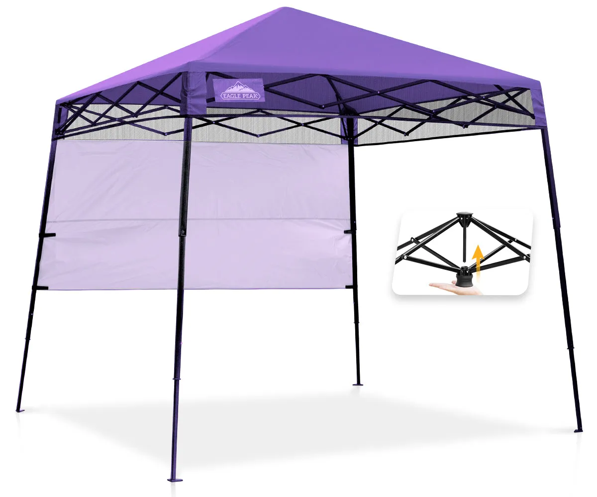 EAGLE PEAK Day Tripper 8x8 Slant Leg Canopy w/ Backpack (36 sqft of Shade)