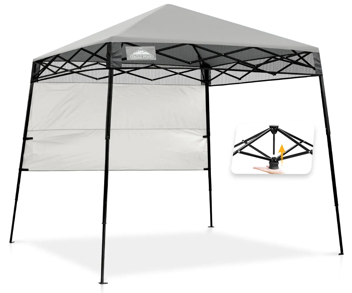 EAGLE PEAK Day Tripper 8x8 Slant Leg Canopy w/ Backpack (36 sqft of Shade)