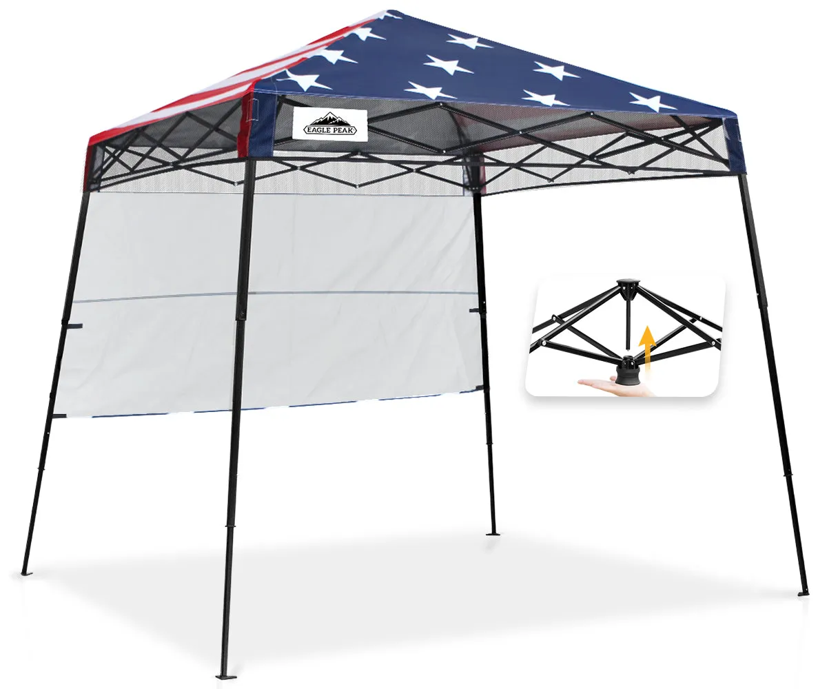 EAGLE PEAK Day Tripper 8x8 Slant Leg Canopy w/ Backpack (36 sqft of Shade)