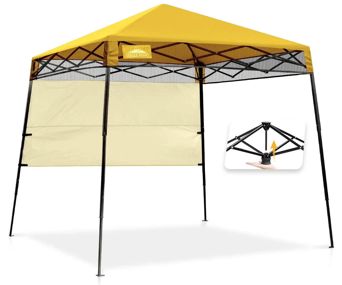 EAGLE PEAK Day Tripper 8x8 Slant Leg Canopy w/ Backpack (36 sqft of Shade)