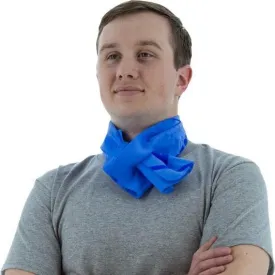 Evaporative Cooling Towel and Neck Wrap - 26 x 8.25 In. Blue (PK 10 Wraps)