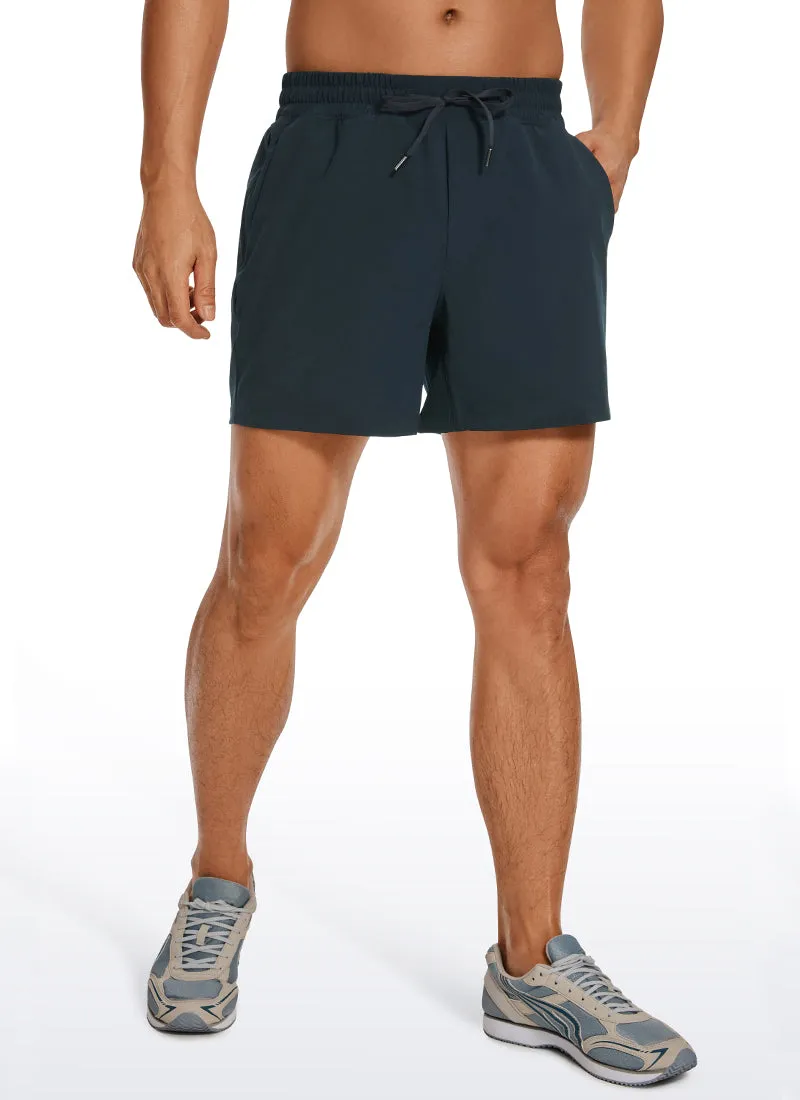 Feathery-Fit Workout Shorts 5''- Linerless