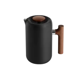 Fellow Clara French Press - Matte Black & Walnut