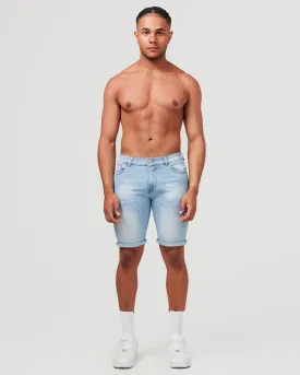 Light Blue Denim Shorts