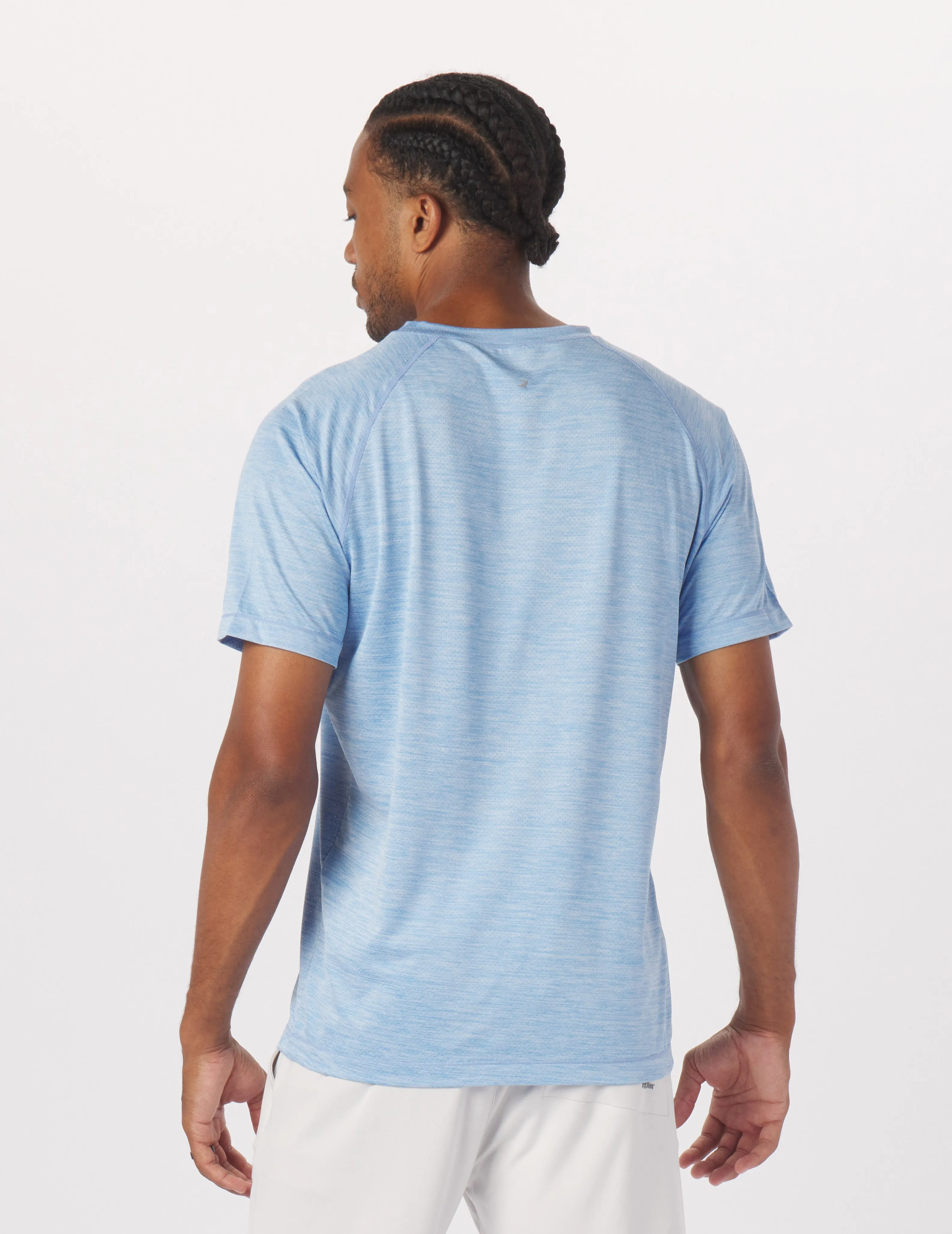 Motivator Raglan Tee: Ice Blue