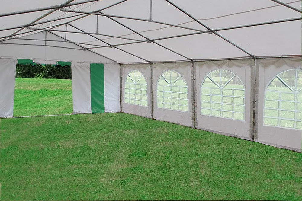 PE Party Tent 40'x20' - Blue, Green, Grey, Red