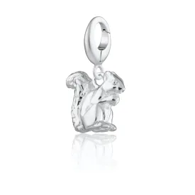 Silver Squirrel Charm