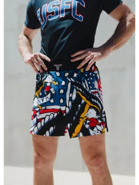 Star Spangled Fight Shorts (5"&7“ Inseam)