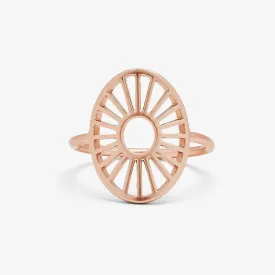 Sunburst Ring Rose Gold - Size 6