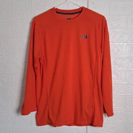 The North Face Long Sleeve Shirt in Bright Orange Small