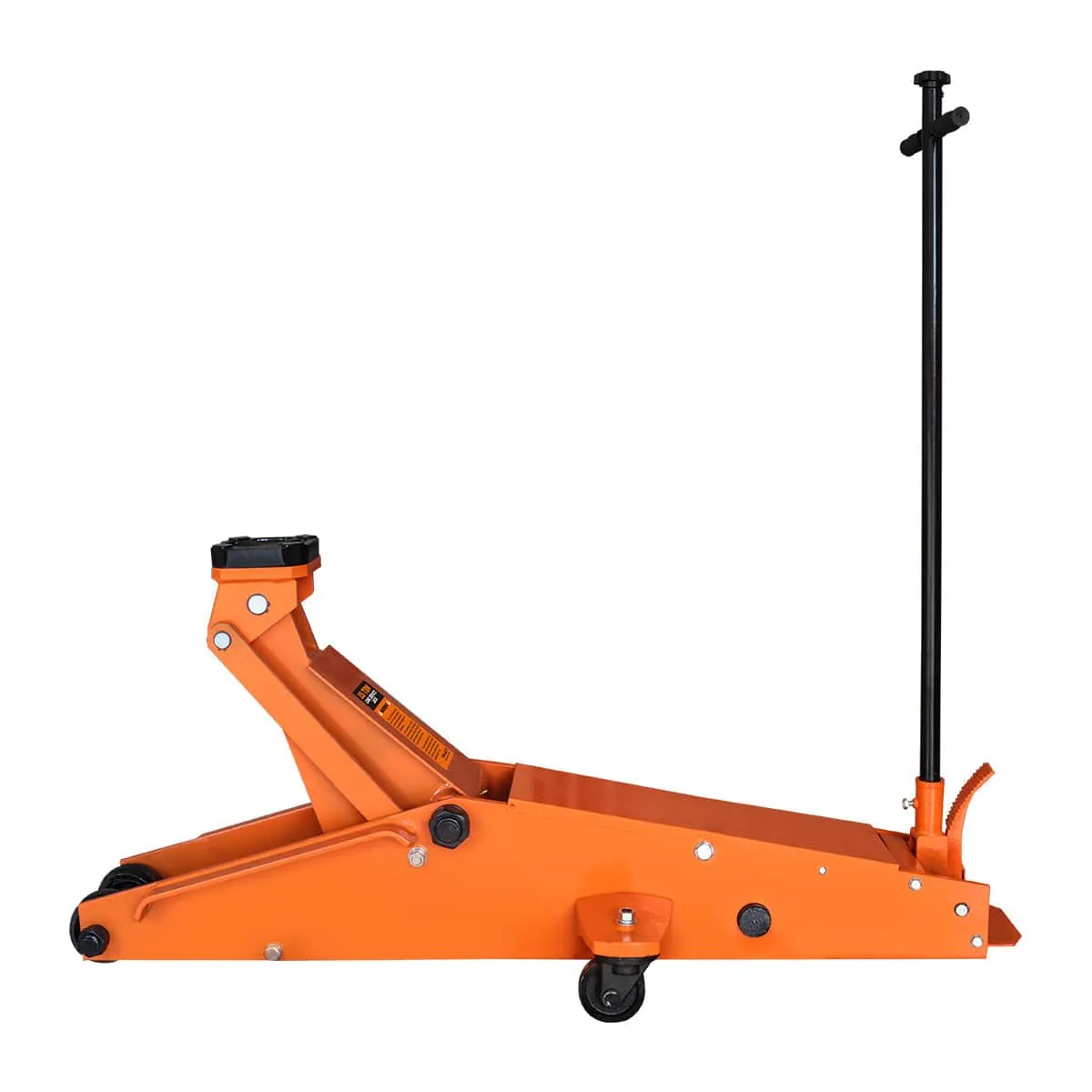 TMG Industrial 15 Ton Long Reach Chassis Service Jack, Twin Pistons, 9” Ground Clearance, 360° Pivot, TMG-AJL15