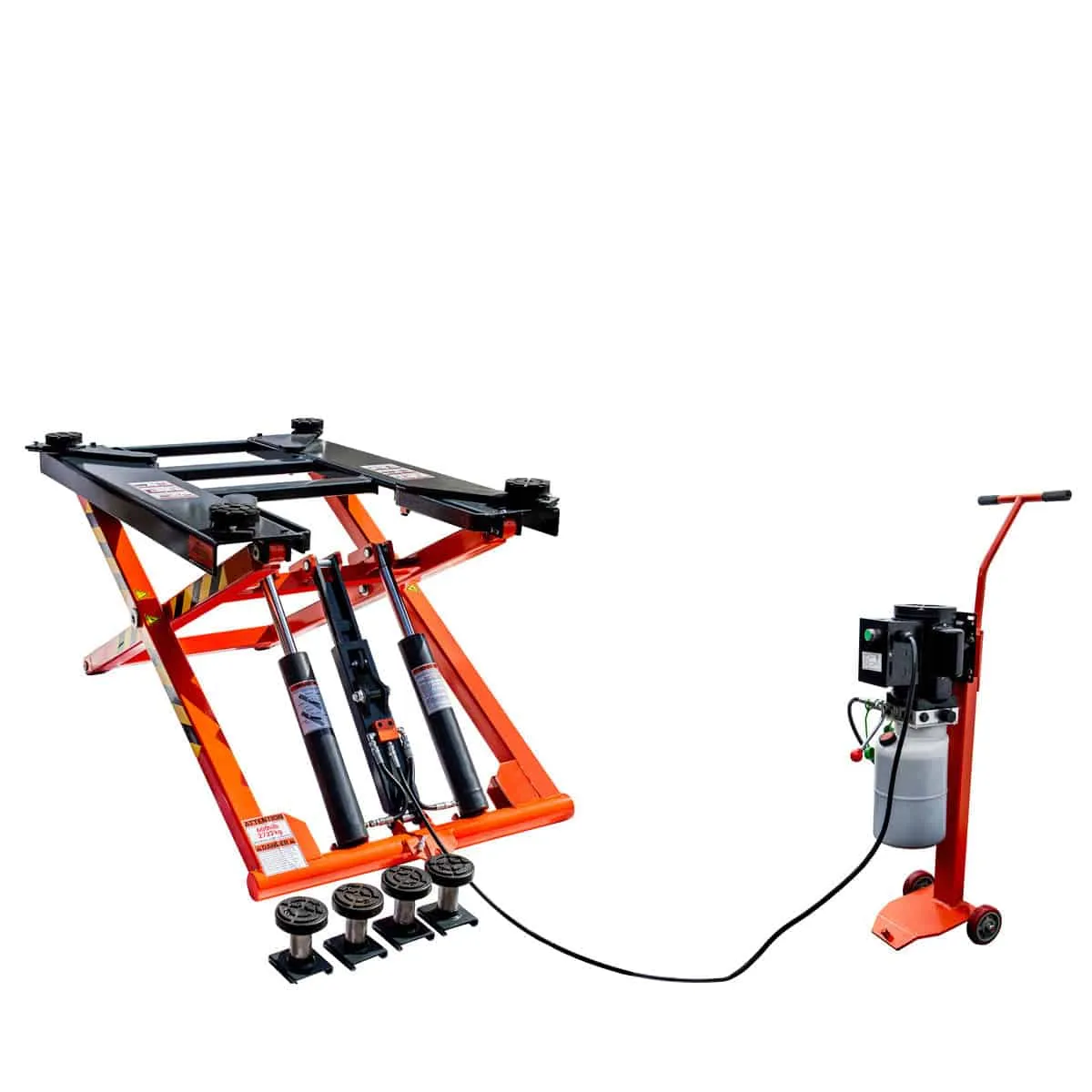 TMG Industrial Mid-Rise Portable Automotive Scissor Lift, 6000 lb Lift Capacity, 48” Lift Height, Single-Point Lock Release, TMG-ALS61