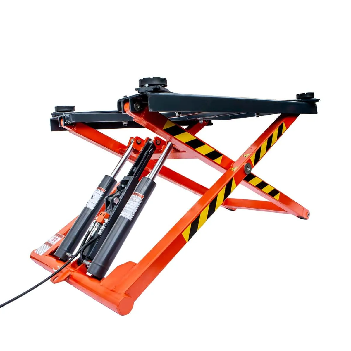 TMG Industrial Mid-Rise Portable Automotive Scissor Lift, 6000 lb Lift Capacity, 48” Lift Height, Single-Point Lock Release, TMG-ALS61