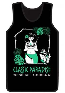 Unisex A Classic Paradise  Tank in Black