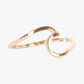 Wave Ring Rose Gold - Size 6